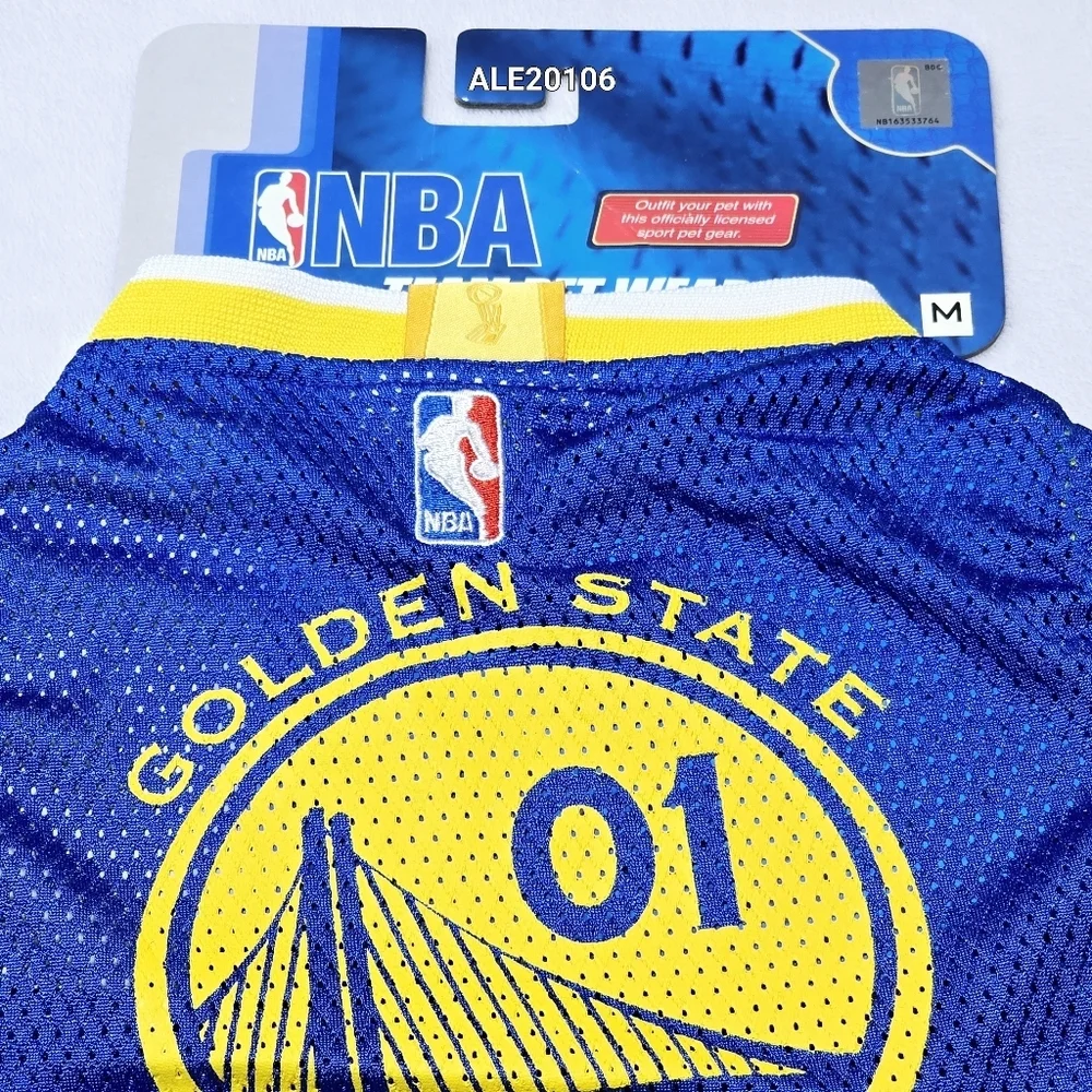 NBA Pets Golden State  Team Mesh Jersey for Dogs and Cats Medium New